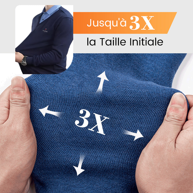 【🔥Offre spéciale】Haut Chaud Isolé en Polaire pour Hommes avec Col de Chemise
