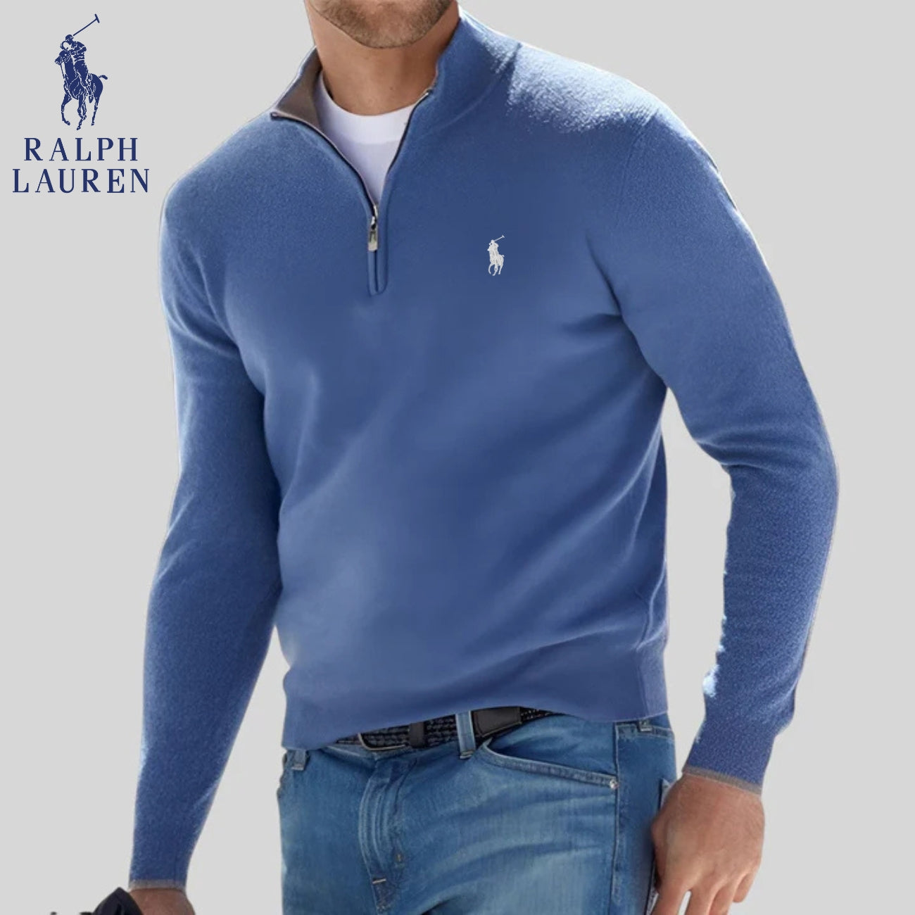 R&L | Pull à demi-zip - SOLDES DE LIQUIDATION
