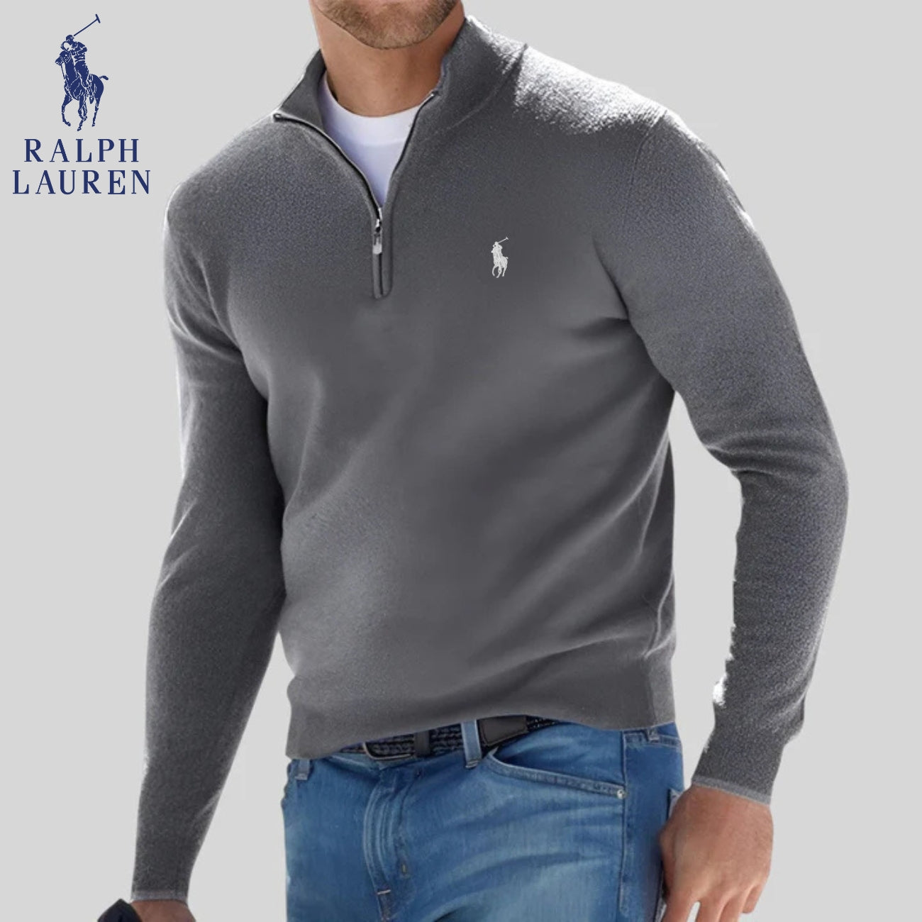 R&L | Pull à demi-zip - SOLDES DE LIQUIDATION