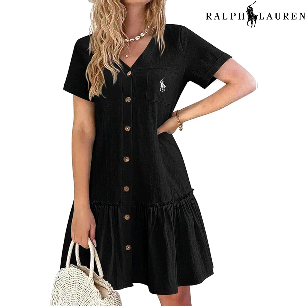 ᏒL – Robe d’Été à Bretelles avec Coupe Cintrée