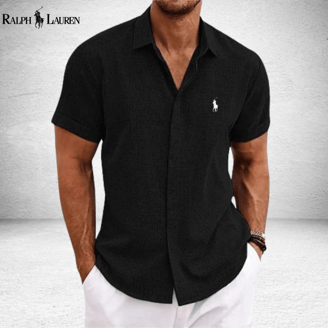 R&L | Chemise à manches courtes en lin pur - Originale