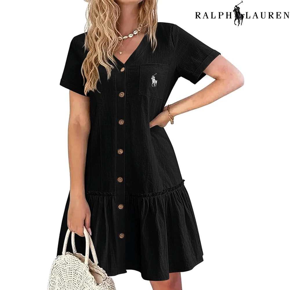 ᏒL – Robe d’Été à Bretelles avec Coupe Cintrée