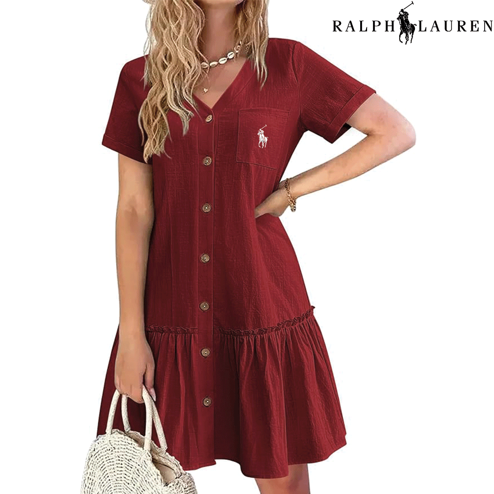 ᏒL – Robe d’Été à Bretelles avec Coupe Cintrée