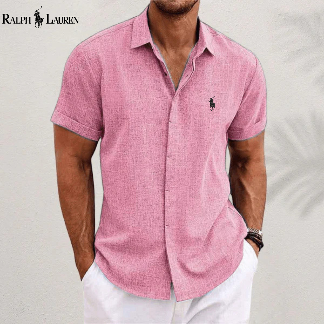 R&L | Chemise à manches courtes en lin pur - Originale