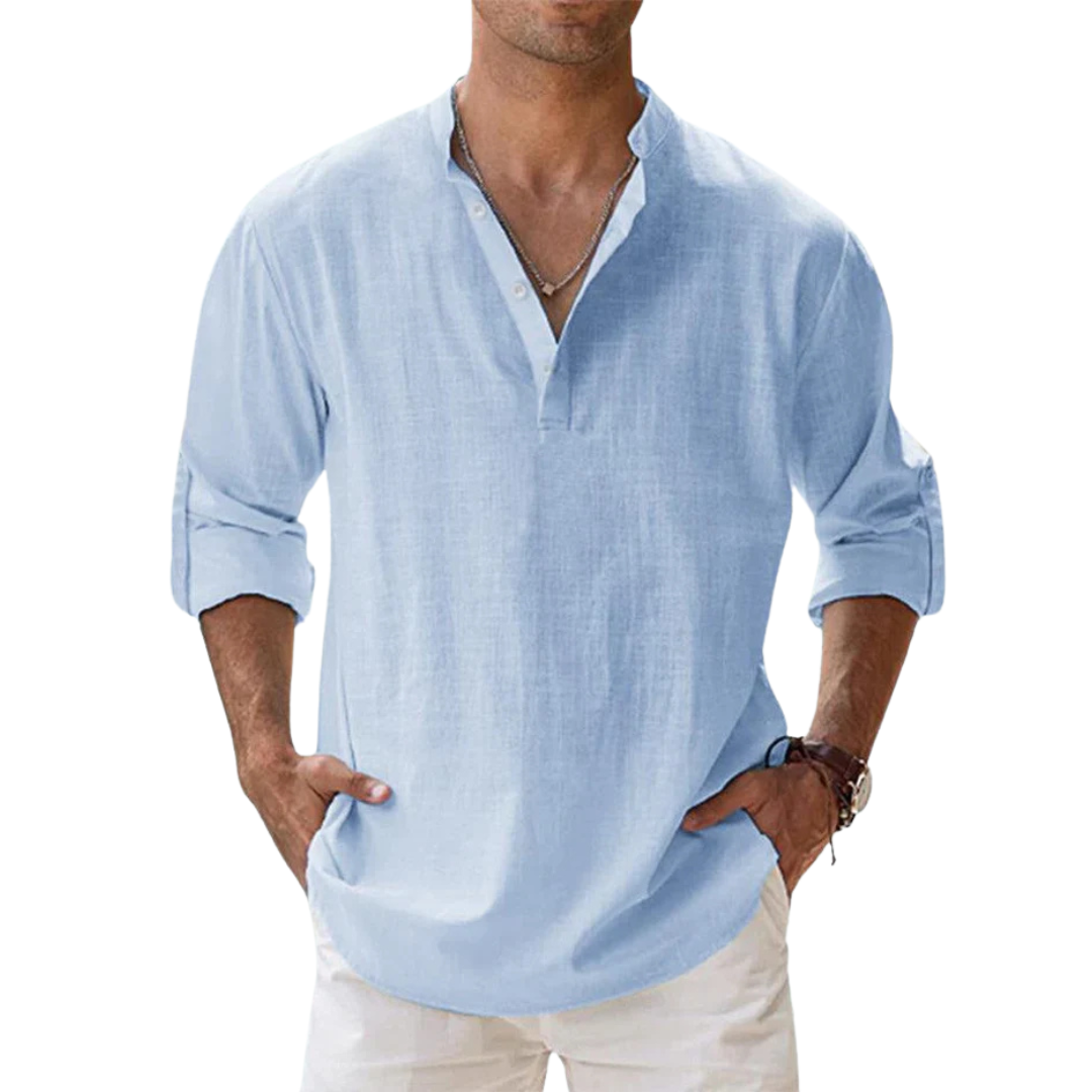 Chemise en lin respirant