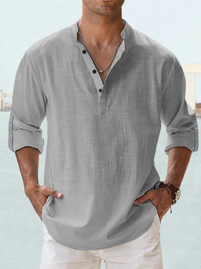 Chemise en lin respirant