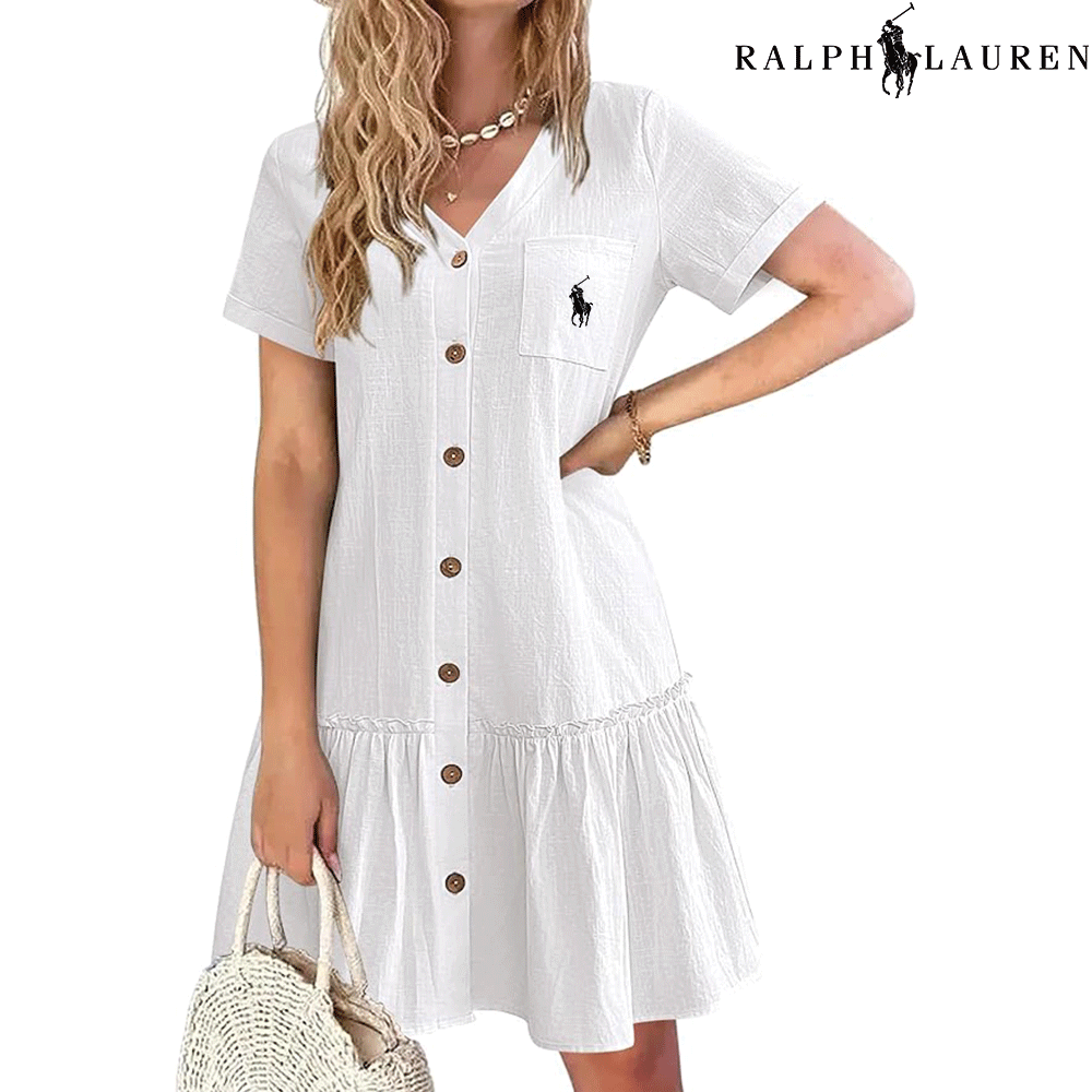 ᏒL – Robe d’Été à Bretelles avec Coupe Cintrée