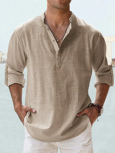Chemise en lin respirant